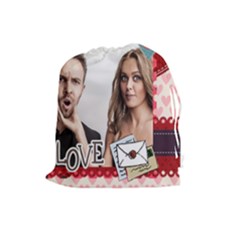 love - Drawstring Pouch (Large)
