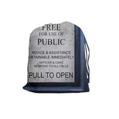TARDIS bag - Drawstring Pouch (Large)