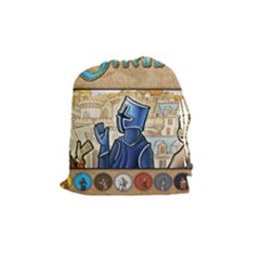 Orléans - BLUE - Drawstring Pouch (Medium)