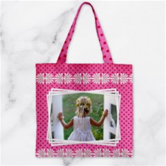 Little Lady Zipper Grocery Tote Bag