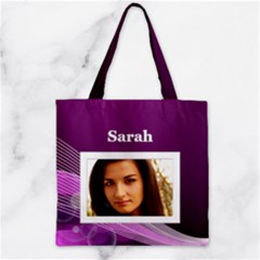 My Pink  Zipper Grocery Tote Bag
