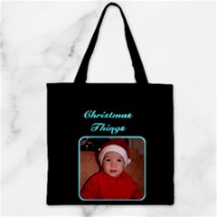 Christmas Things Zipper Grocery Tote Bag