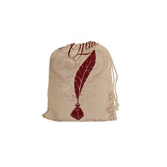 love letter bag pink - Drawstring Pouch (Small)