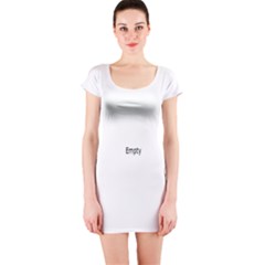 flower - Short Sleeve Bodycon Dress
