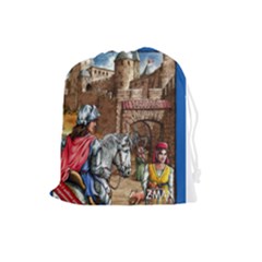 Carcassonne Tile Drawing Bag with Score Tracker LARGE - Drawstring Pouch (Large)