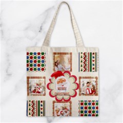 xmas - Zipper Grocery Tote Bag