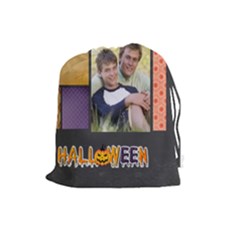 halloween - Drawstring Pouch (Large) halloween - Drawstring Pouch (Large)
