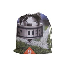Time of soccer - Level 2 - Drawstring Pouch (Large)