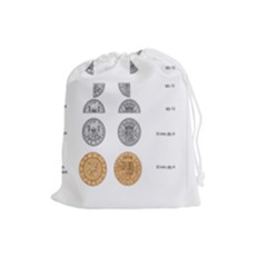 Pieces Of Eight Coin Bag - Drawstring Pouch (Large)