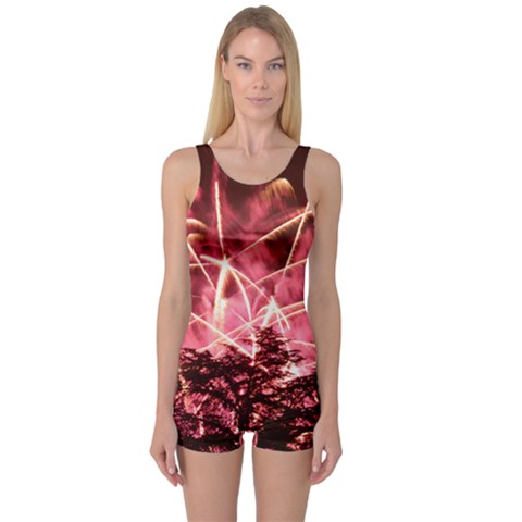 One Piece Boyleg Swimsuit 