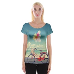 nature, travel - Cap Sleeve Top