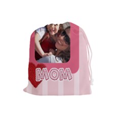 mothers day - Drawstring Pouch (Large)