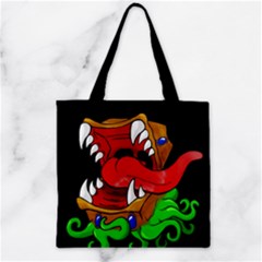 Zipper Grocery Tote Bag