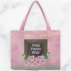 Pink and Flowered Tote - Mini Tote Bag