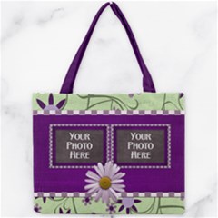 Purple and Daisy Tote - Mini Tote Bag