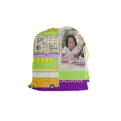 back to school - Drawstring Pouch (Medium)