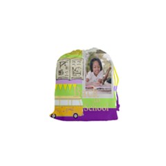 back to school - Drawstring Pouch (XS)