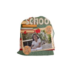 back to school - Drawstring Pouch (Medium)