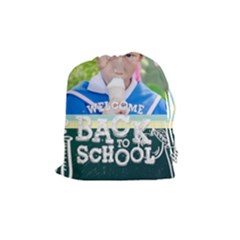 back to school - Drawstring Pouch (Medium)