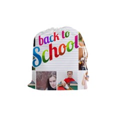 back to school - Drawstring Pouch (Medium)