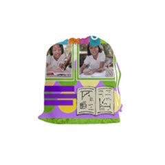 back to school - Drawstring Pouch (Medium)
