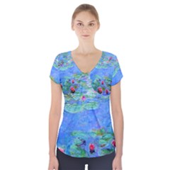 Short Sleeve Front Detail Top