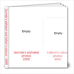 alphabet and colour photos - 8x8 Photo Book (30 pages)