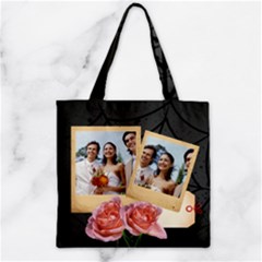 wedding - Zipper Grocery Tote Bag
