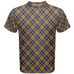 Sargent - Orange & Blue Tartan Men s T Shirt - Men s Cotton T-Shirt