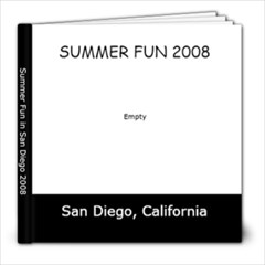 San Diego 2008 - 8x8 Photo Book (30 pages)