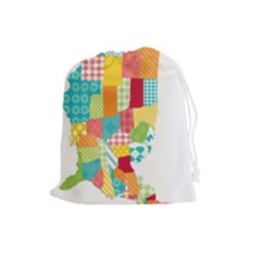 10 Days in America Grab Bag - Drawstring Pouch (Large)