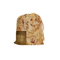 Karuba Yellow Tile Bag. Treasure Map. - Drawstring Pouch (Medium)