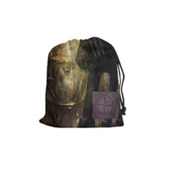 Black Karuba Tile Draw Bag - Drawstring Pouch (Medium)