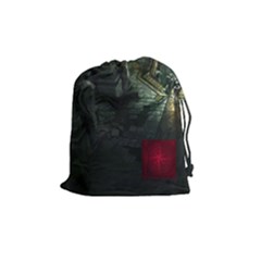 red Karuba Tile Draw Bag - Drawstring Pouch (Medium)