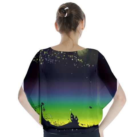 Batwing Chiffon Blouse 