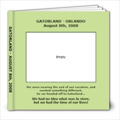 Gatorland Photo Book - 8x8 Photo Book (30 pages)