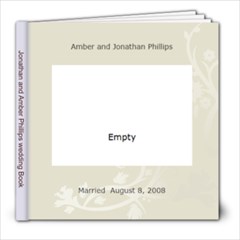 Jonathan and Amber Phillips wedding - 8x8 Photo Book (30 pages)