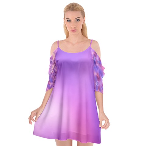 Cutout Spaghetti Strap Chiffon Dress 