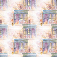 The Old Store Day City Watercolor By Paysmage Fabric