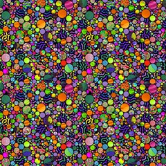 Profusion Circles Orange By Paysmage Fabric
