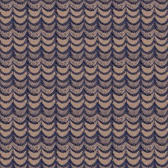 Navy Blue Lace On Linen By Paysmage Fabric