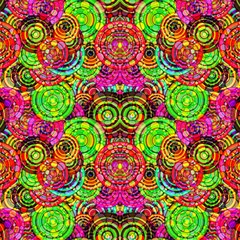 Candies Paradise Acid Green Coral By Paysmage Fabric