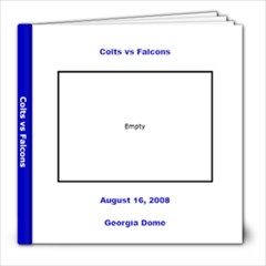 Colts vs Falcons - 8x8 Photo Book (30 pages)
