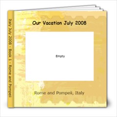 Rome & Pompeii - 8x8 Photo Book (20 pages)