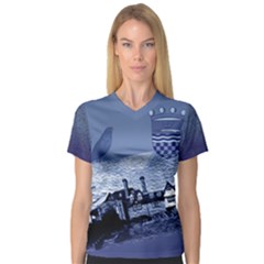 V-Neck Sport Mesh T-Shirt