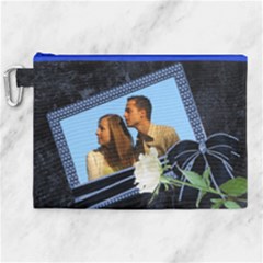 Our Blue Diamond Canvas Cosmetic Bag (xl)