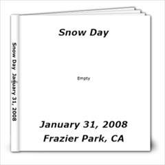Kelly Snow Day 08 - 8x8 Photo Book (20 pages)