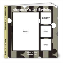 Alexander s 1st Birthday1 - 8x8 Photo Book (20 pages)