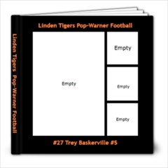 Trey s Football - 8x8 Photo Book (20 pages)