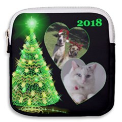 Green Christmas Tree Minin Square Pouch